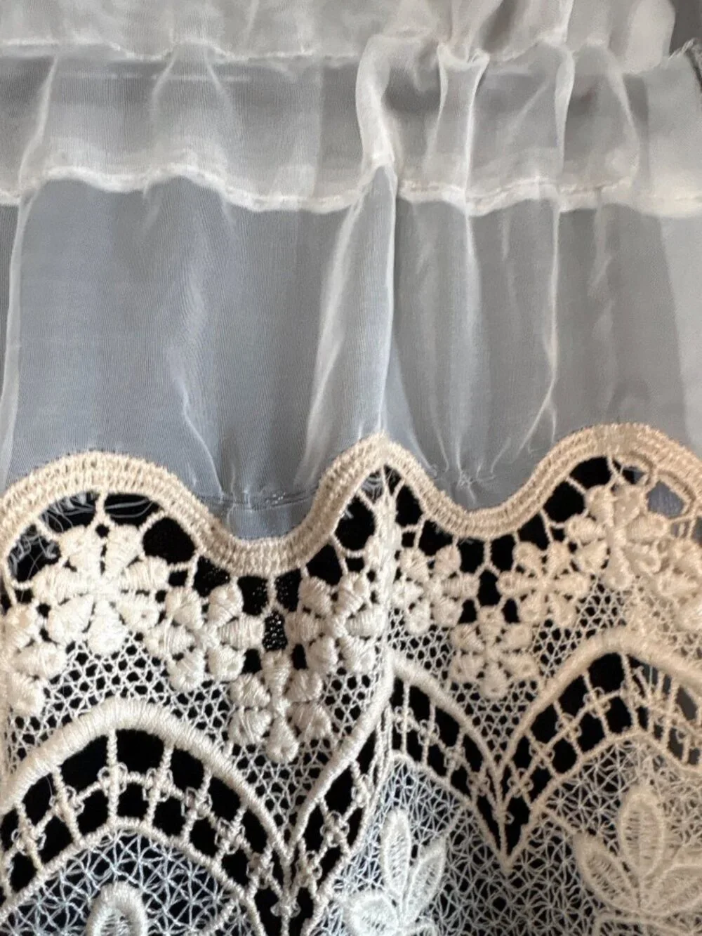 Crochet Lace Kitchen Valance 60